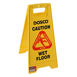 CAUTION YELLOW SIGN