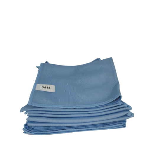 MICROFIBRE GLASS CLEANING CLOTH BLUE 5PK