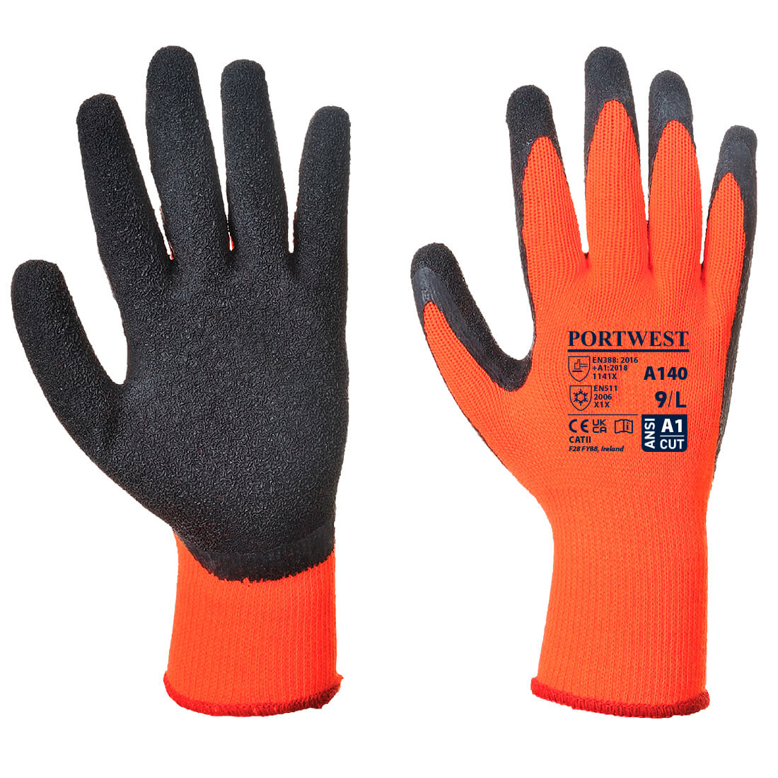 PORTWEST THERMAL GRIP GLOVE LATEX A140