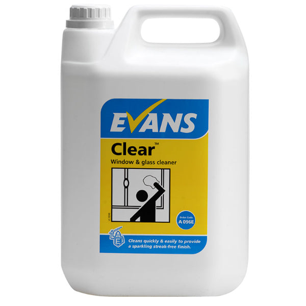 EVANS CLEAR WINDOW, GLASS & STAINLESS STEEL CLEANER 2X5L