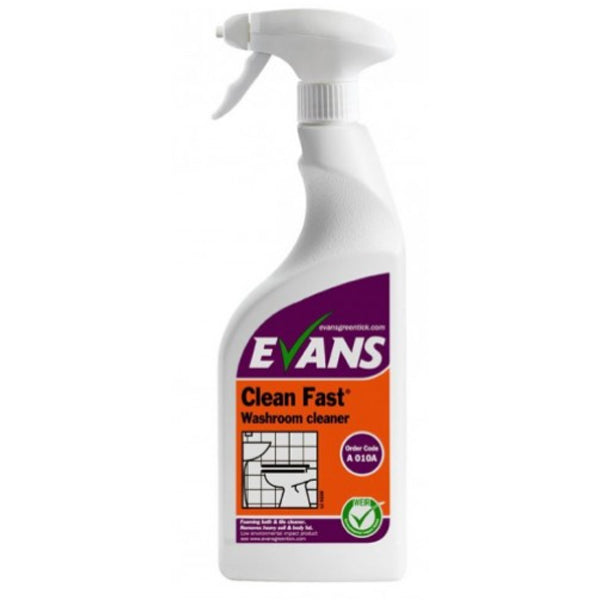 EVANS CLEANFAST HEAVY DUTY WASHROOM CLEANER RTU 6X750ML