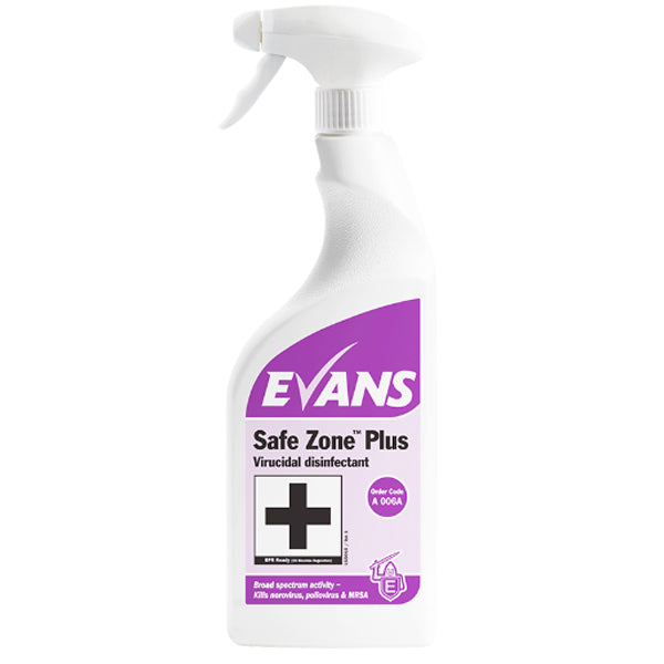 EVANS SAFE ZONE PLUS VIRICIDAL 6X750 ML