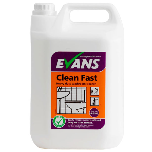 EVANS CLEANFAST HEAVY DUTY WASHROOM CLEANER 2X5L
