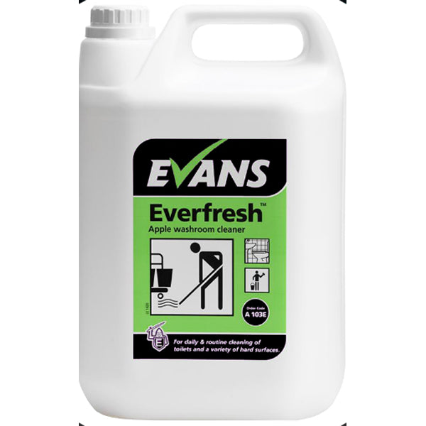 EVANS EVERFRESH APPLE THICK TOILET CLEANER 2X5L