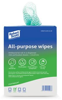 ALL PURPOSE ANTI BAC CLOTH ROLL 200