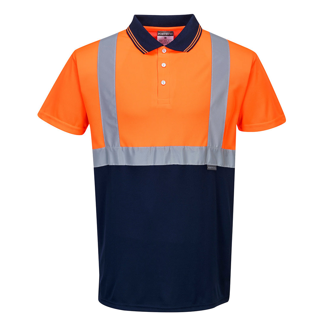 PORTWEST HI VIS CONTRAST 2-TONE POLO SHIRT