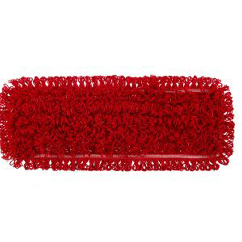 MICROFIBRE FLAT MOP WITH POCKETS 40CM - RED