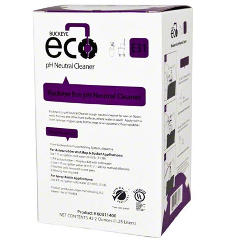 BUCKEYE E31 ECO PH NEUT FLOOR CLEANER 4X1.25L