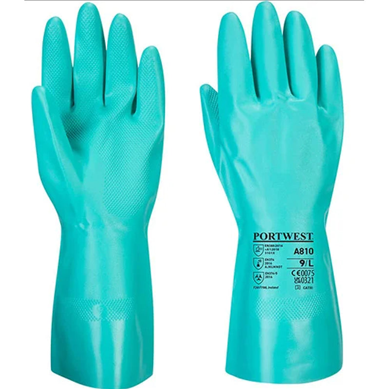 PORTWEST NITROSAFE CHEMICAL GAUNTLET GREEN