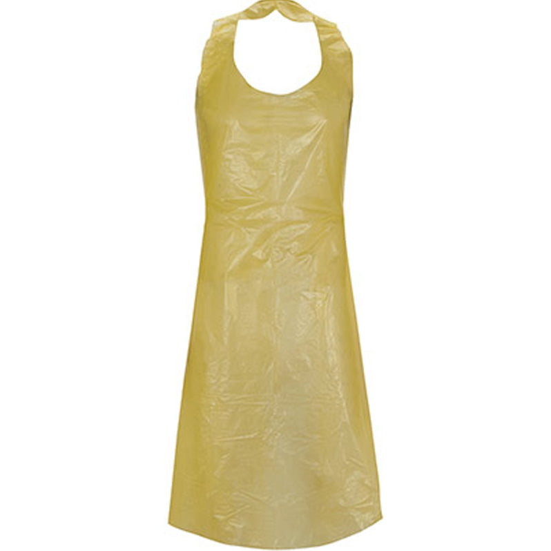 YELLOW DISPOSABLE APRON FLAT PACK (10 x 100)