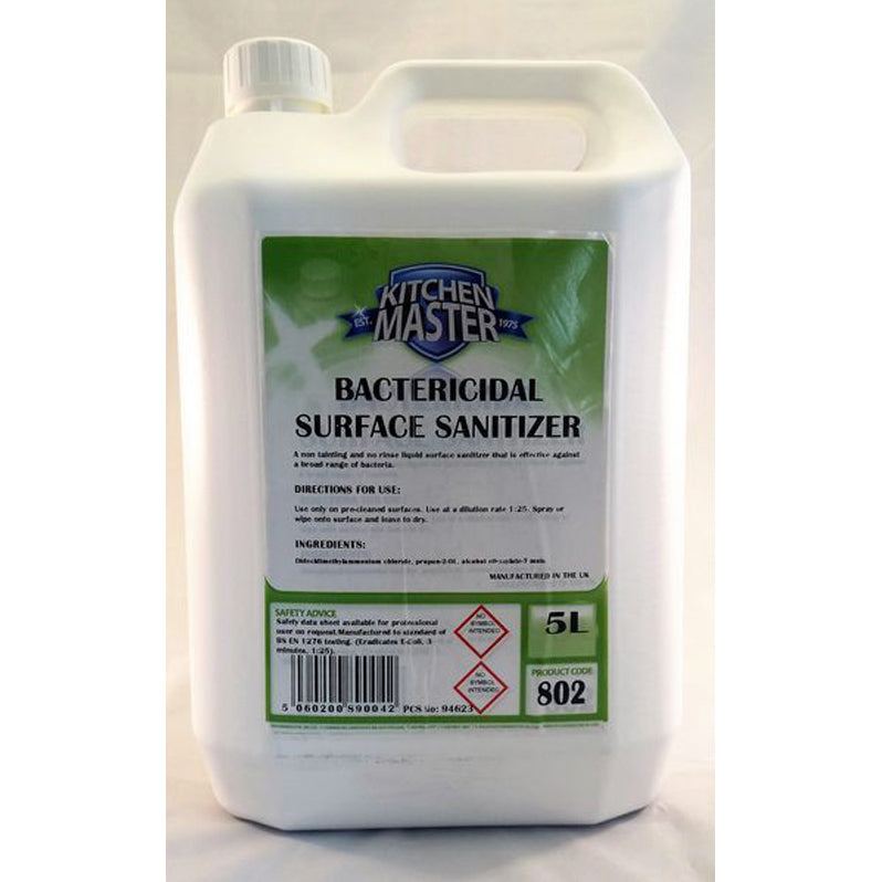BACTERICIDAL SURFACE SANITIZER 4 X 5L
