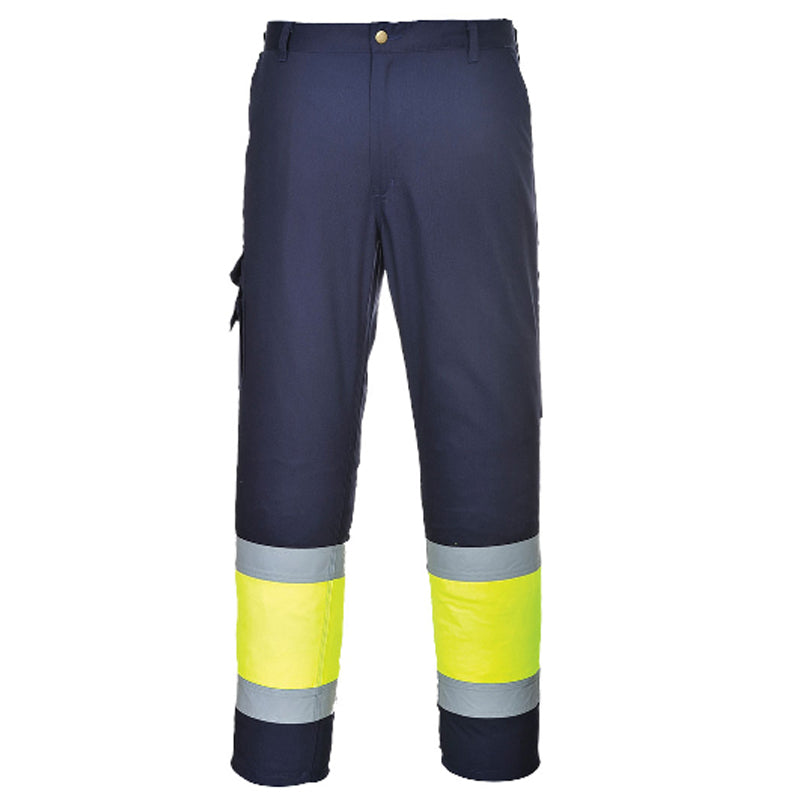 PORTWEST HI VIS 2-TONE COMBAT TROUSERS