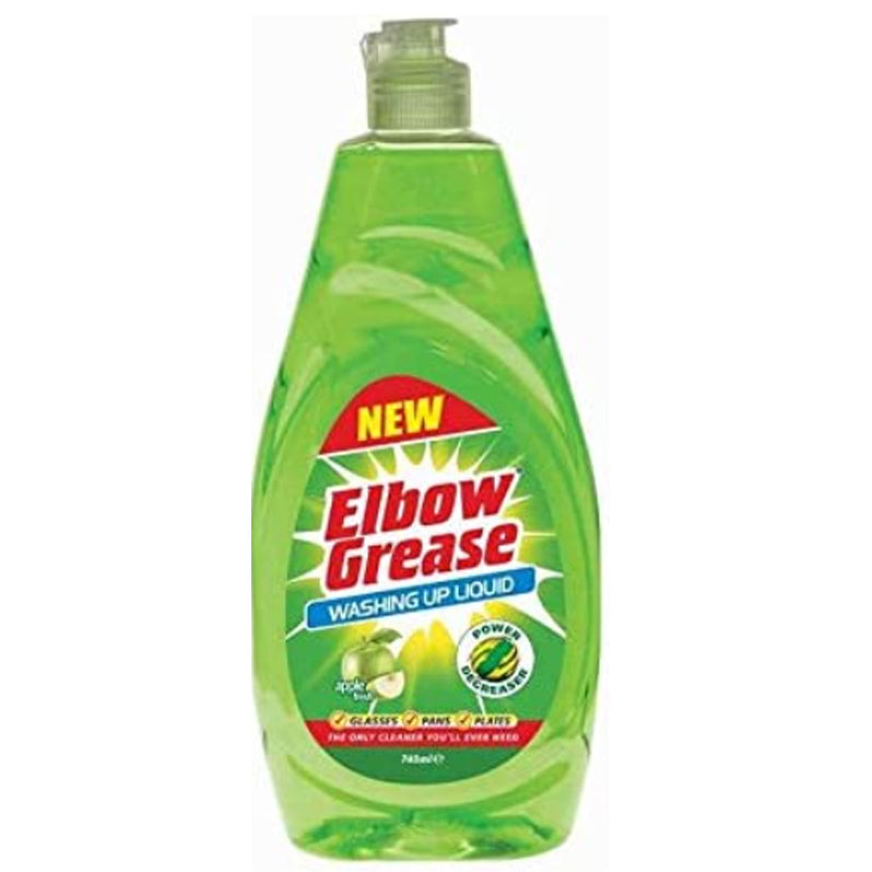 ELBOW GREASE APPLE WASHING UP LIQUID 740ML