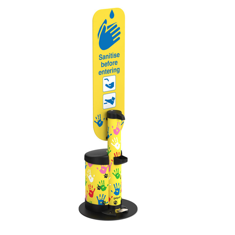 ZIDAC CHILDREN PEDAL POLE STAND HAND SANITISER