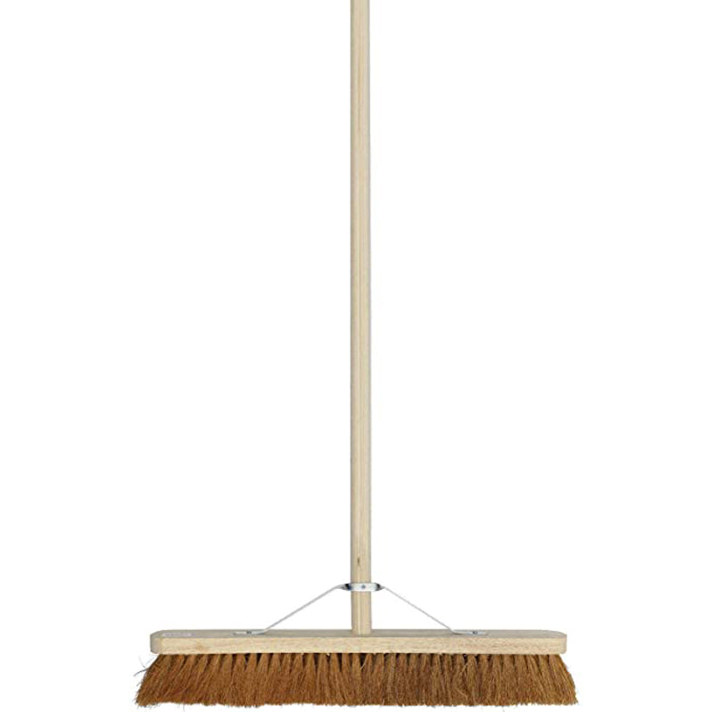 BROOM W/HANDLE AND GALVANISED STAYS
