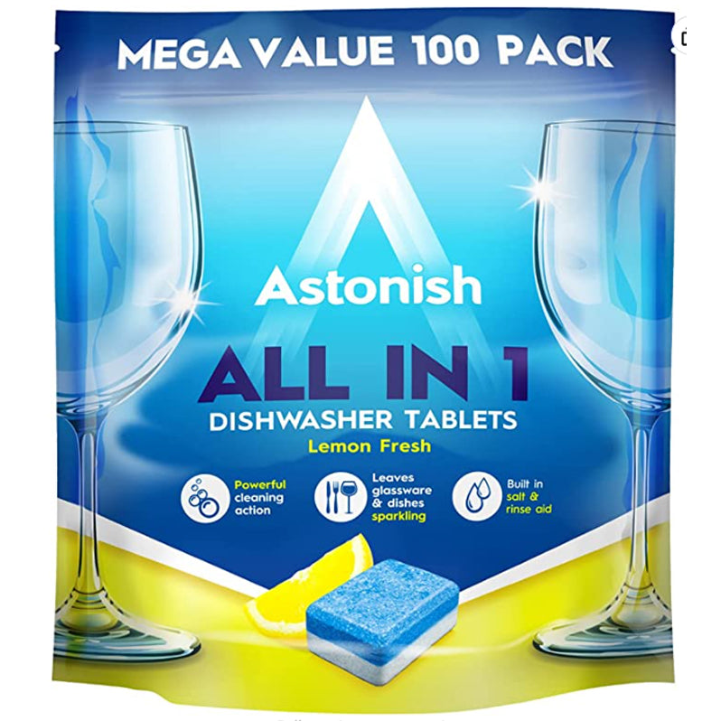 ASTONISH DISHWASH TABS ALL IN ONE 100's