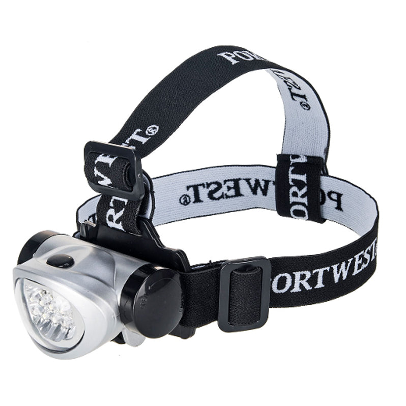 PORTWEST LED HEAD LIGHT SILVER
