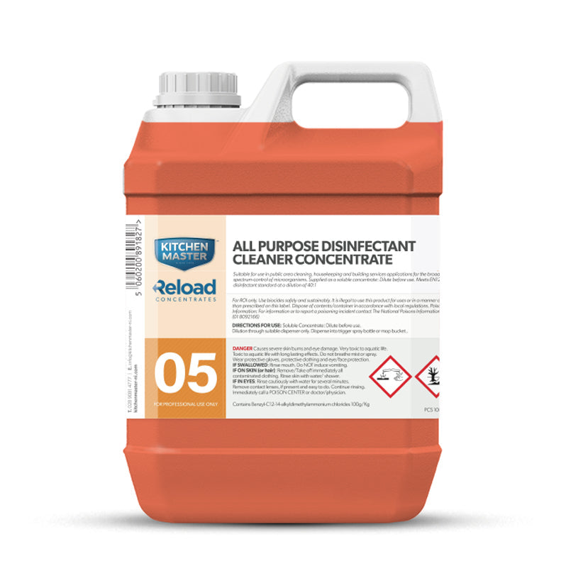 KM RELOAD NO.5 HARD SURFACE CLEANER 4X2L