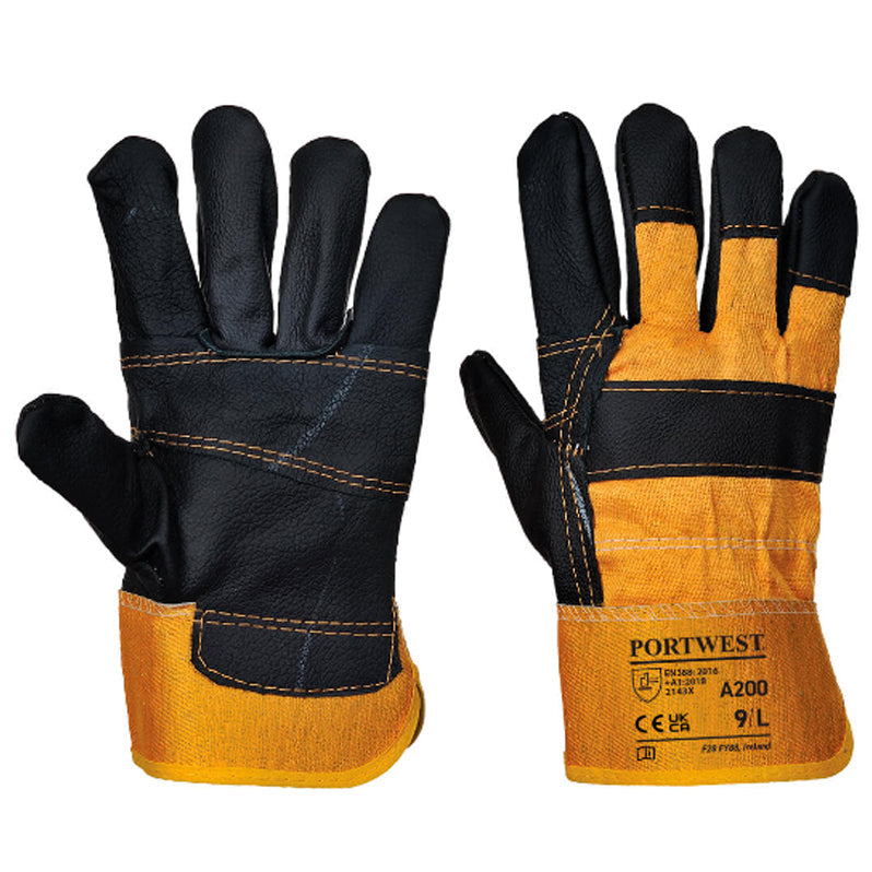 A200 FURNITURE HIDE RIGGER GLOVES YELLOW
