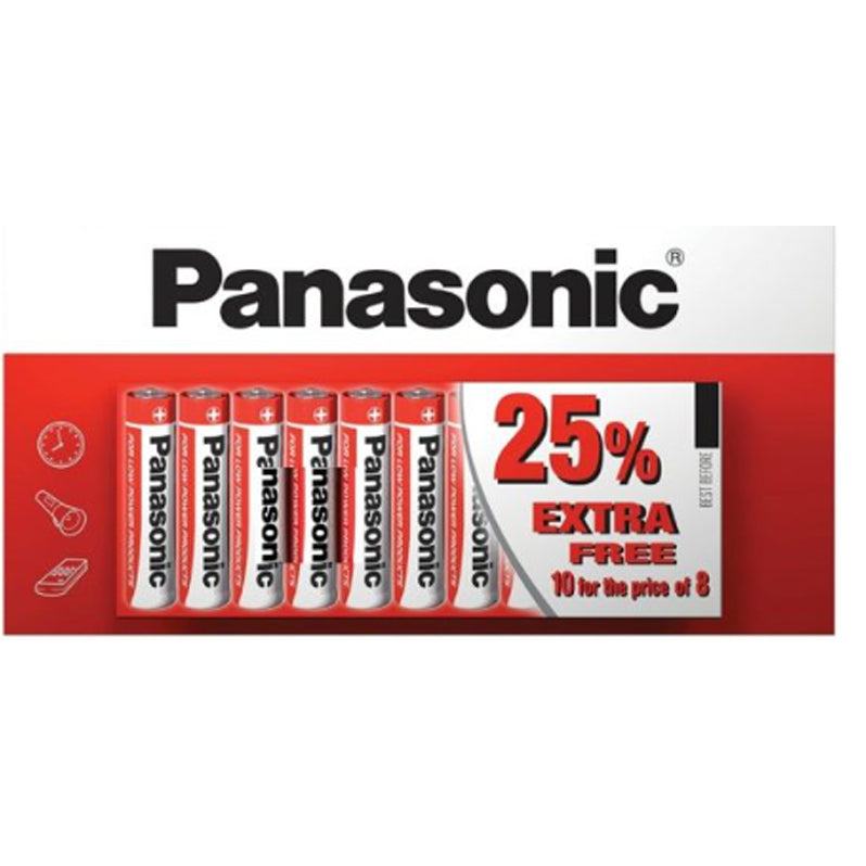 AA R6 PANASONIC 1.5V 10PK BATTERIES