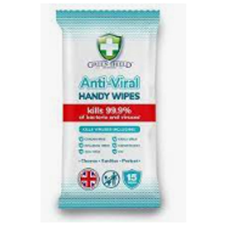 ANTIVIRAL HANDY WIPES PK15