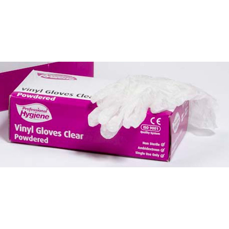 VINYL GLOVES POWDERED